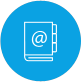 email contact book icon