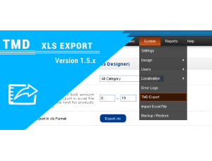 Opencart XLS Export ( Categories Export) 1.5.x