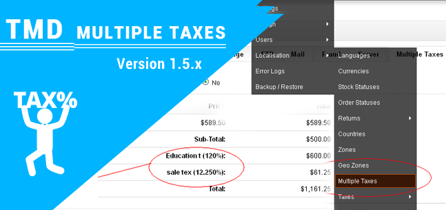 Multiple Taxes module 1.5.x