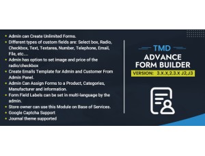OpenCart Advanced form builder