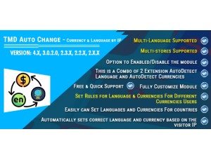 Auto Change - Currency & Language by IP