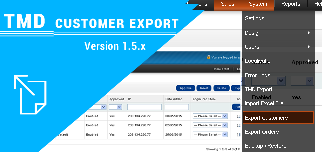 Customer Export Module 1.5.x