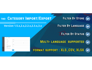 Category Export / Import (multilanguage)