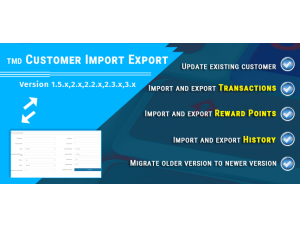 Customer Import Export (1.5.x, 2.x, 3.x & 4.x)