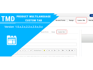 Product Custom Tab Multilanguage (2.x.x & 3.x.x,4.x.x)