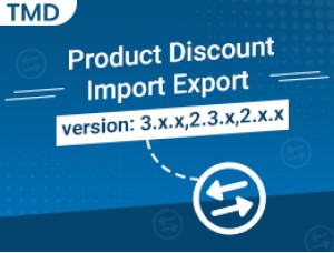 Product Discount import Export