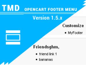 Opencart Footer Menu (Multilanguage supported) 1.5.x