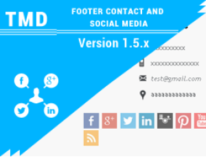 OpenCart Footer contact and Social media 1.5.x