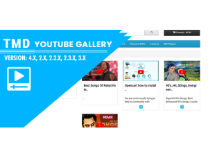 Youtube Gallery Module  (2.x , 3.x & 4.x)