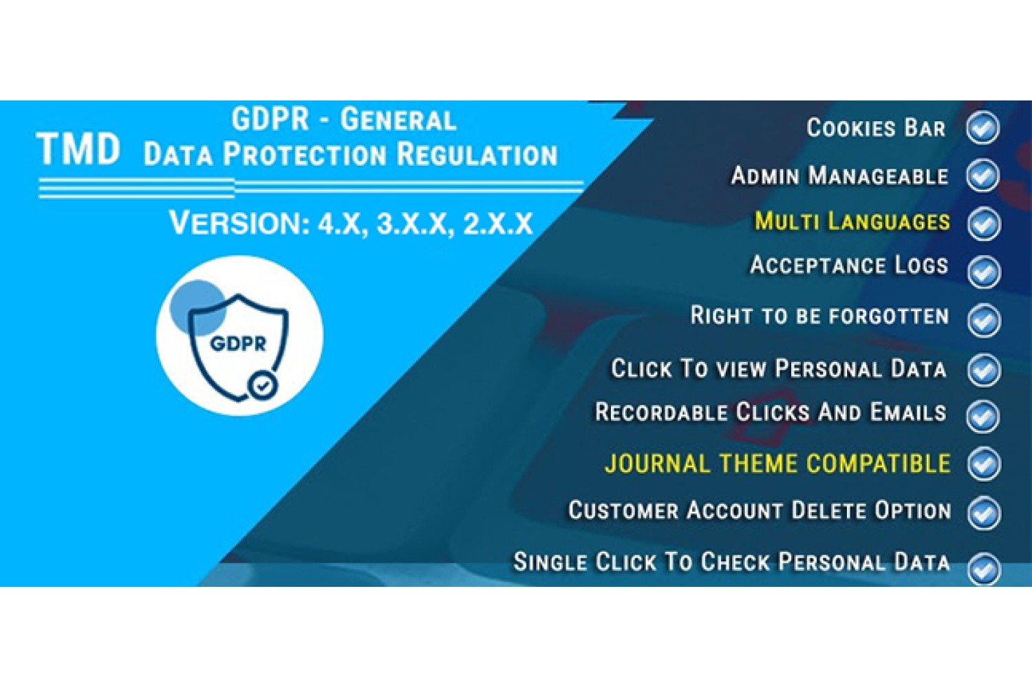 Opencart - GDPR - General Data Protection Regulation