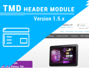 Custom opencart header menu free 1.5.x