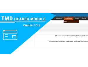 Custom opencart header menu free 1.5.x