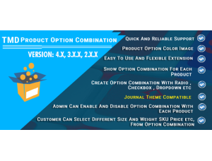 Product Option Size & Color Combination Pro