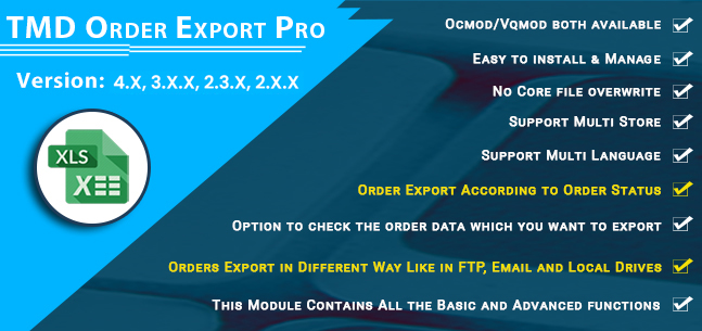 OpenCart Order Export Pro