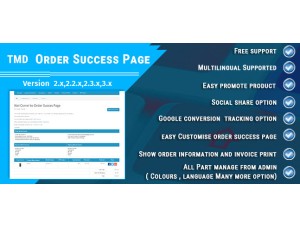 OpenCart Order Success Page Module