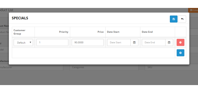 Opencart - Product Manager Quick Edit