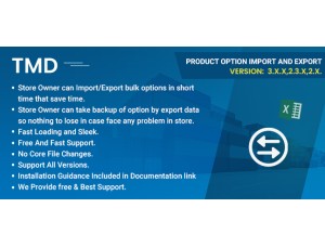 Product Option Import And Export