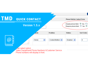 Quick Contact opencart 1.5.x