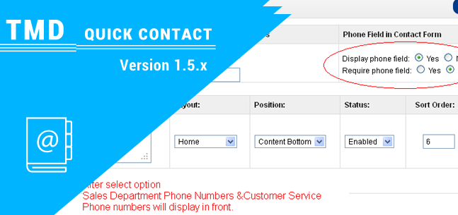 Quick Contact opencart 1.5.x