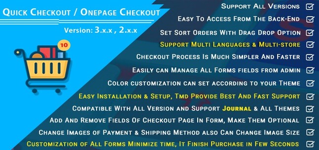 Quick Checkout / One Page Checkout