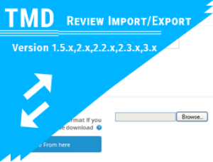 import and export Product Review (1.5.x , 2.x ,3.x & 4.x)