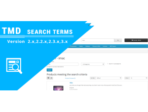 OpenCart Search Terms OCMOD  (2.x & 3.x, 4.x)