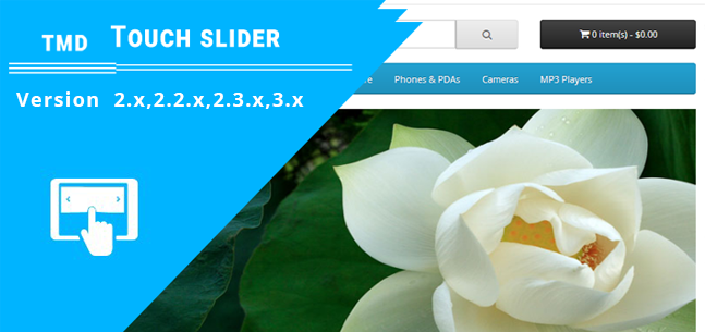 opencart Touch Slider  (2.x & 3.x,4.x)