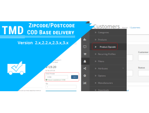 Zipcode/Postcode/COD based on Delivery