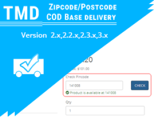 Zipcode/Postcode/COD based on Delivery