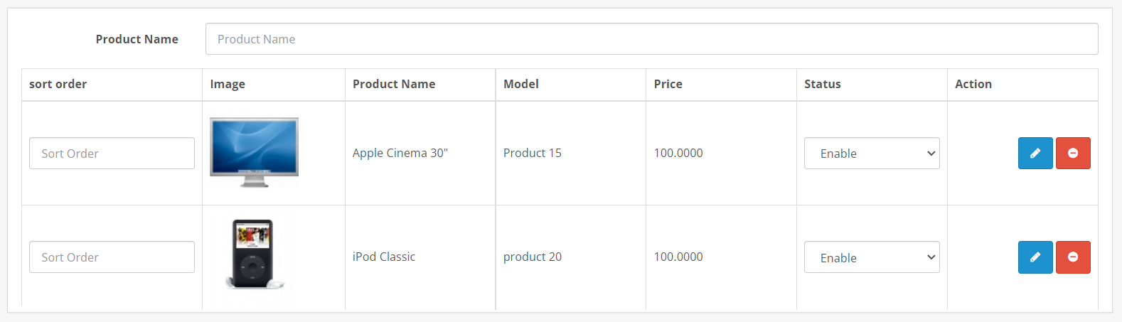 adding products as accessories in main product in opencart
