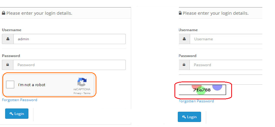  add captcha in form opencart extension