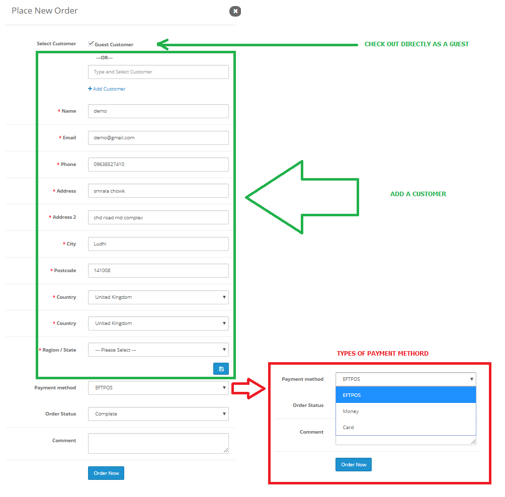 OpenCart POS Management